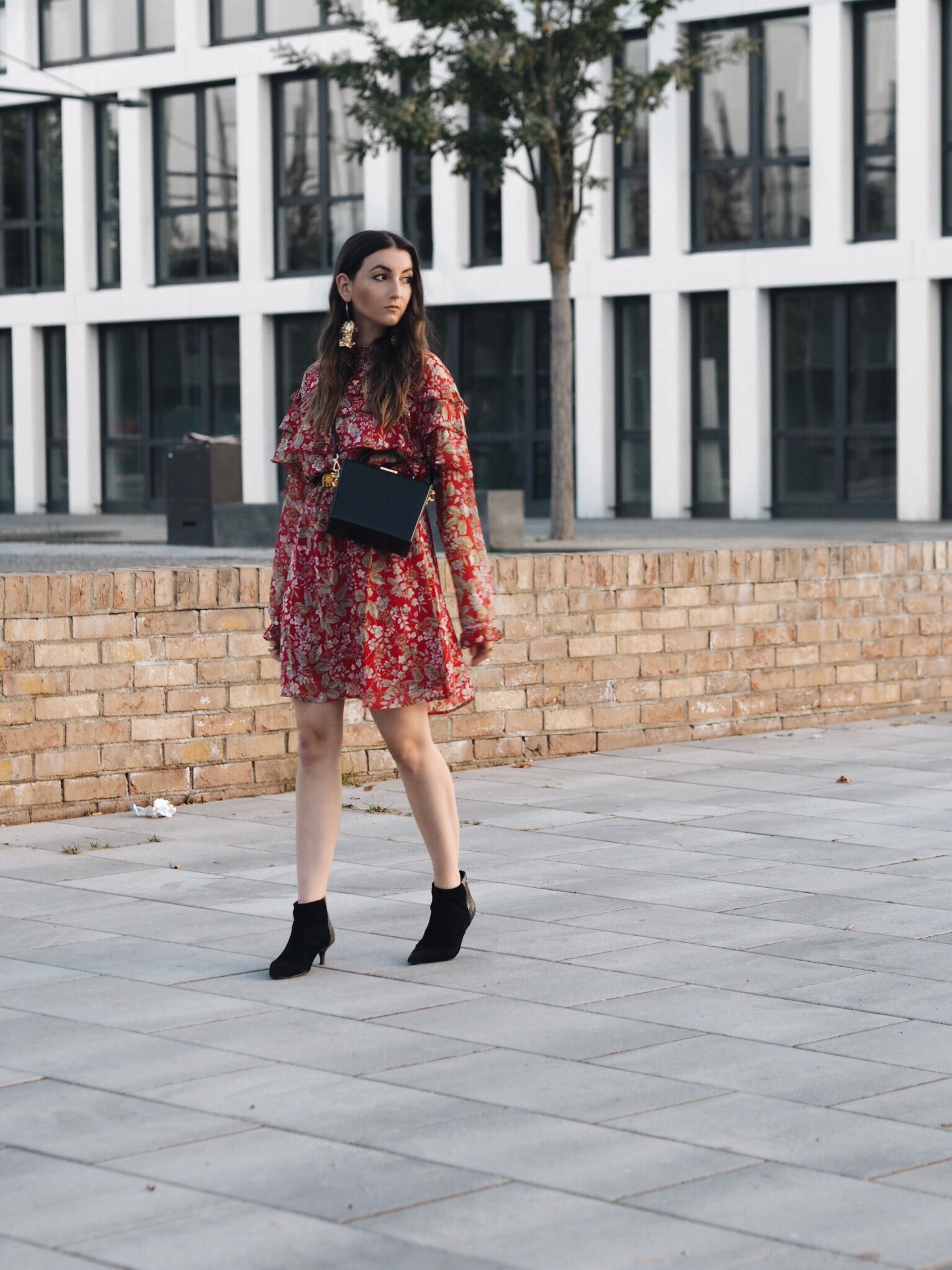 TWO OBSESSIONS IN ONE – RED FLORAL DRESS